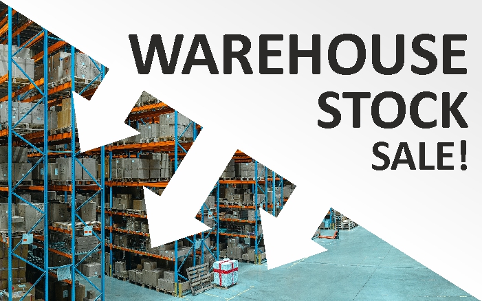 Info banner - warehouse stock sale